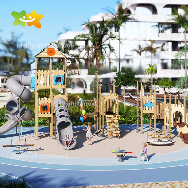 HPL Series Ocean Theme Community Park Kids Outdoor Slide