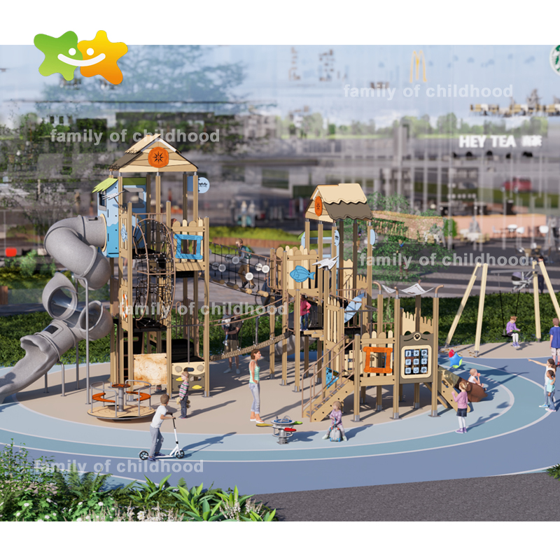 HPL Series Ocean Theme Backyard Outdoor Gaming Equipment Slide