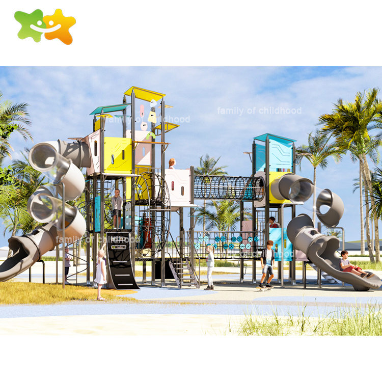 Wholesale Outdoor Playground Equipment HPL Series Multifunctional Childrens Climbing Frame Outdoor Playground Slide