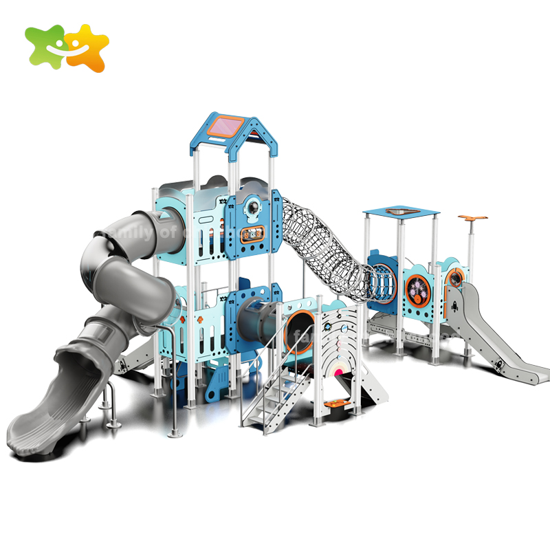 HPL Series Space Theme Outdoor Park Community Garden Playground Equipment Children Playground Slide
