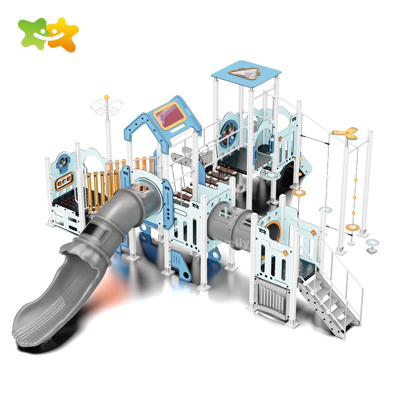 HPL Series Space Theme Kids Large Playground Facilities Kindergarten Customized School Outdoor Small Children Park Slide